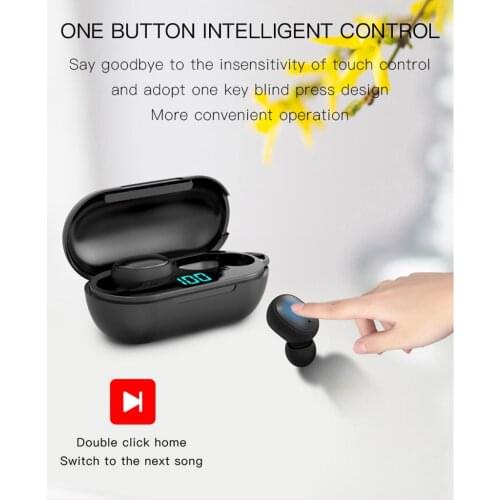 H6 Bluetooth 5.0 Earphones TWS Headset Mini In Ear HiFi Stereo In-ear Earbuds Wireless Headphones with Microphone for Sports