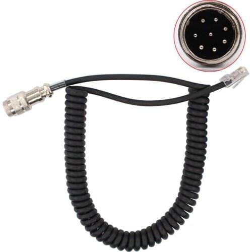 New 8 Pin Aviation Connector 8pin to RJ45 Speaker Mic Microphone Adapter Cable for Yaesu FT-450D FT-897D FT-991 FT-891 Radio