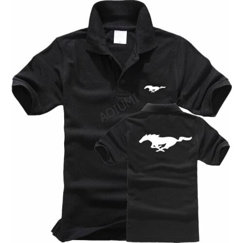 New Men Woman 2019 Summer Short sleeve Mustang Polo shirt Clothing Casual Mens Polo Shirts tops
