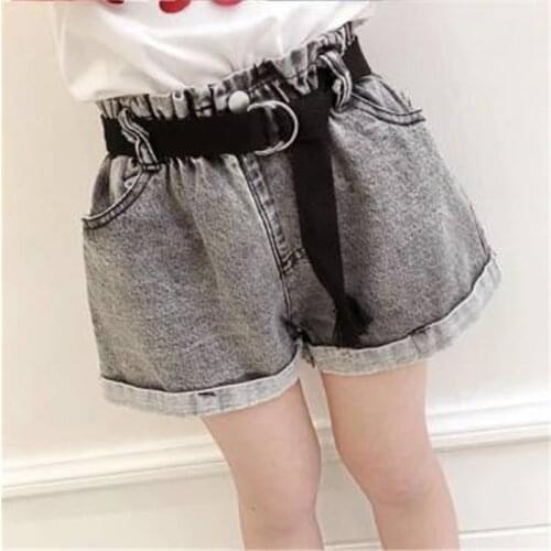 Kids Shorts Fashionable Korean Loose Casual Girls Jeans 2 3 4 5 6 7 8 9 10 Y Shorts For Children Girl Denim Pants 2020 Summer
