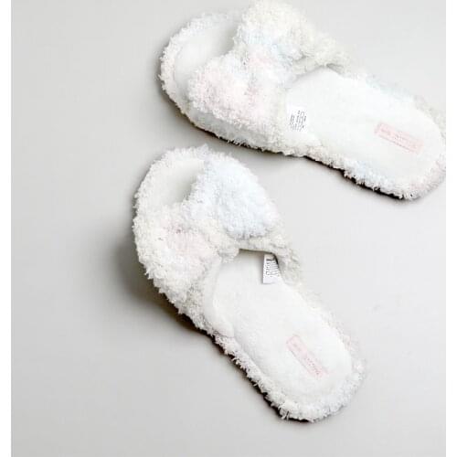 2021 Lovely Womens Three Dimensional Solid Color Bow Linen Four Seasons Indoor Antiskid Super Quiet Slippers