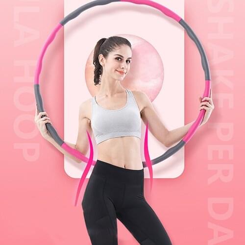 Gym Equipment Detachable Hoola Circle Sponge Foam Waist Trainer Stitching Multi-color Optional Hola Ring Sport Fitness