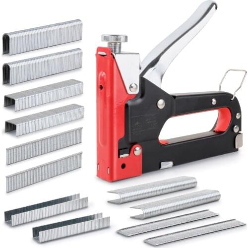 Hi-Spec 3 In 1 Stapler Furniture Manual Stapler For Wood Soft With 600 Staples For Stapler Nail Gun