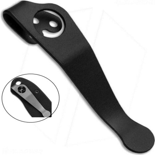 Titanium Pocket Knife Clip Kydex Back Clips Waist Clip for SpyderC81 C10 C11 C223 Folding Knife Back Clips