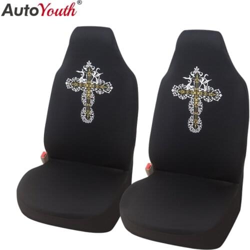 Cross pattern Universal Car Seat Covers Car Styling Auto High Back Bucket Protector Cover car Interior Accessories Fit Most Cars