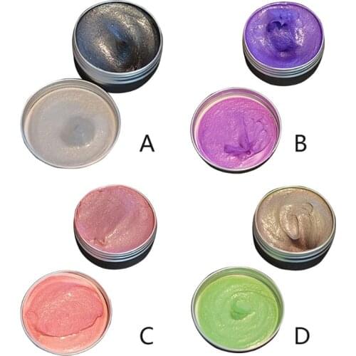 Temporary Temperature Color Changing Hair Dye Wax Mud Non-Irritating Easy to Clean Hairstyle Disposable Coloring Paste for