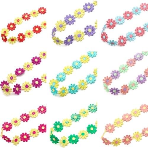 1yard/lot Flowre Lace Ribbon Fabric Polyester Garment Accessories Clothes Accessories Lace Trimming Bow-knot DIY,1Yc20349