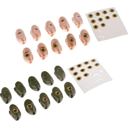 10pcs Fly Tying Copper Beads Fly Tying Skulpin Head Fly Tying Materials for Hooks / Tube Flies