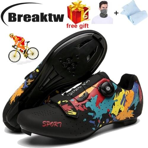 2021 Professional Bicycle Speed Racing Shoes Men Outdoor Sports Cycling Shoes WomensMountain Bike Original Road Bike Lock Shoes