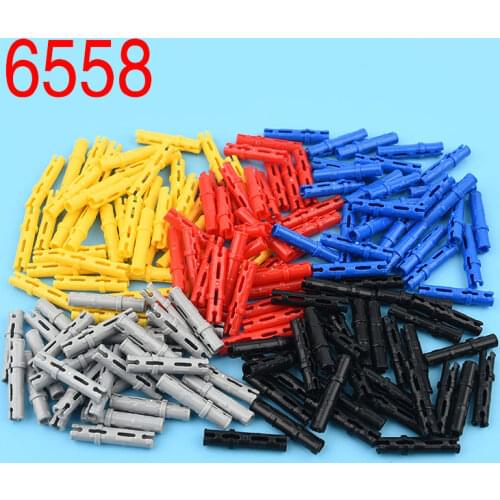50 pcs 6558 42924 High-tech building block parts longitudinally have friction ridges, 2 center grooves, craft latches, construct