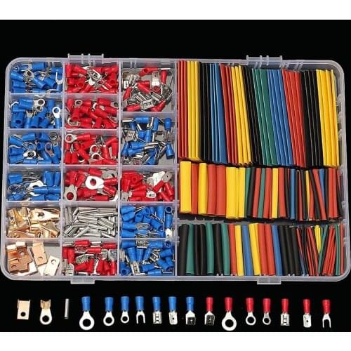 678pcs/Box 350pcs Terminal High Quality Wire Crimp Terminals Connectors And 328pcs Assorted Heat Shrink Tube Sleeving Kit