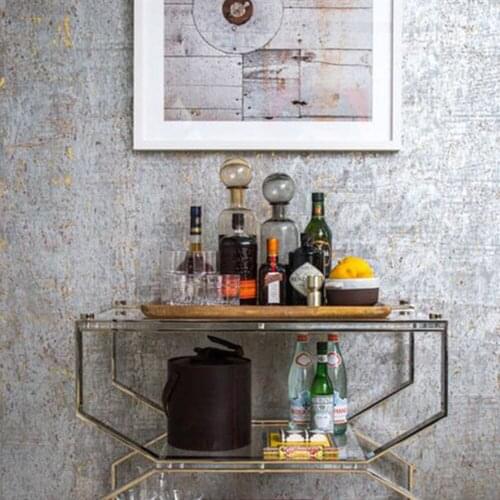 MYWIND White With Metallic Gold Back Wallpaper Roll 2021 Modern Design Natural Cork Wall Paper Bedroom Wall Coating