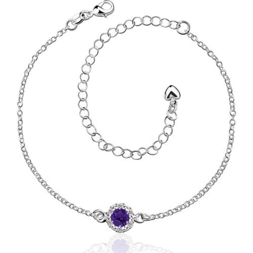 Anklet silver plated anklet silver fashion jewelry anklet 20+10CM chain for modern women jewelry djhg LA033-C
