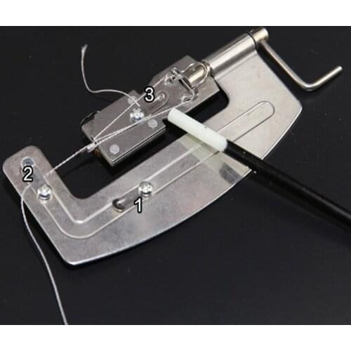 Quick Tie Hook Stainless Steel Semi-Automatic Hooking Device Manual Tied Hook Hooks Fishing Line Hook Hook Fishing Tackle Tools