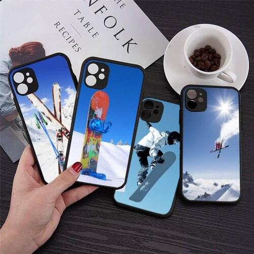 Lavaza ski neige Snowboard Phone Case For iphone 12 11 8 7 plus mini x xs xr pro max matte transparent cover