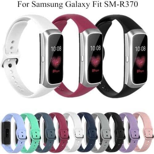Colorful Watch Band For Samsung Galaxy Fit SM R370 Strap Silicone Sports Bracelet for Galaxy Fit R370 Smart Watch Accessories