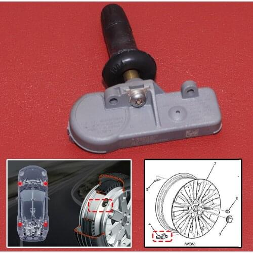 JEAZEA 13586335 TPMS Tire Pressure Monitoring Sensor For Buick Enclave Chevrolet Avalanche Cadillac SRX Pontiac Hummer 13581558