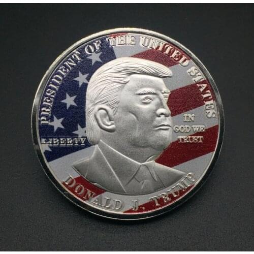 Donald Trump Make America Great Again Flag Eagle Commemorative Coin
