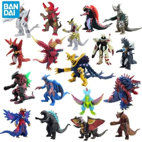 16-29cm BANDAI Rubber Other Joints Are Movable Godzilla RUSH Arch Belial Gruset Lvbasa Thunder Killer Action Figures Toys