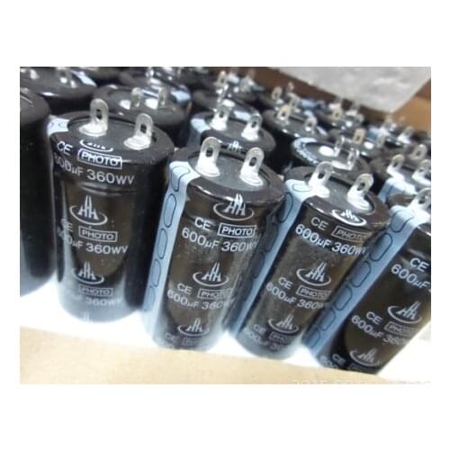 10pcs Photo Flash Capacitor 360V 600UF 26*50MM LOW ESR