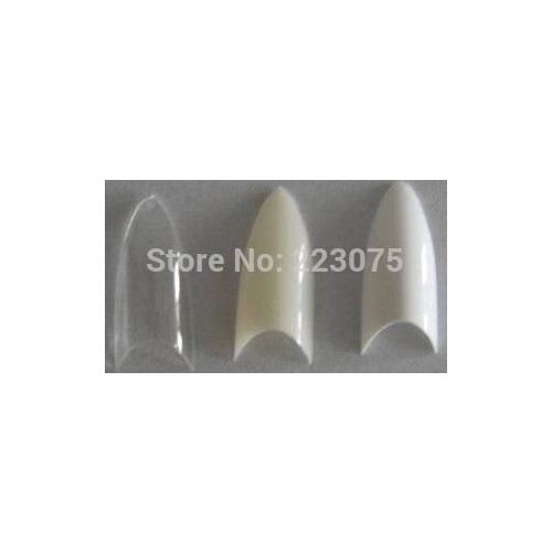Hot 300packs 500 Pcs Stilettos Sharp Nail Art Acrylic Gel False Tips Salon Tools Set - White/clear/nature