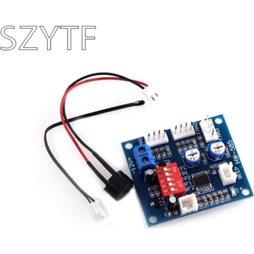 Computer cooling four-wire PWM fan automatic temperature control speed control 1 channel temperature control 2 channel manual