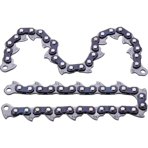 2pcs Chain Type Chain Blade Wood Cutting Chainsaw Woodworking Accessories Grass Trimmer Head Chain Grass Cutter Desbrozadora