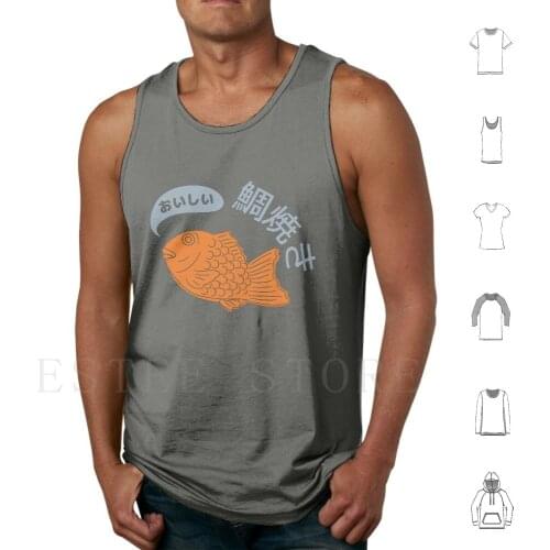 Taiyaki Tank Tops Vest Cotton Taiyaki Funny Taiyaki Taiyaki Taiyaki Lover Japanese Taiyaki Asian Food Taiyaki Best Taiyaki