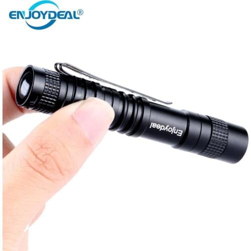 Powerful led Flashlight XPE-R3 LED 1000 Lumens Lamp Clip Mini Penlight Waterproof Flashlight Torch AAA Aircraft Aluminum
