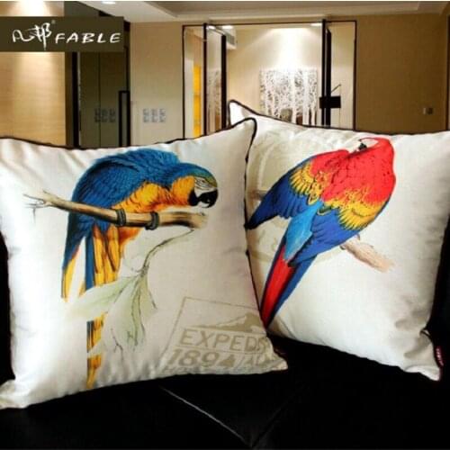 Factory direct pillow case creative HD British style pillow cover cute pillowcase 45x45cm Cartoon bolster