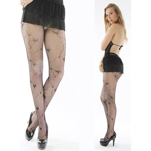 Net High Waist Hollow Out Vogue Casual Slim Fit Sexy Stretchy Elastic Black Long Transparent Women Tights Hosiery 628