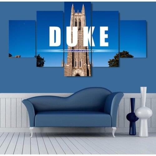 Modern Decorative Home Decor Picture 5 Pieces/Set Church Duke City Landscape Canvas Painting Pictures Modular Picture