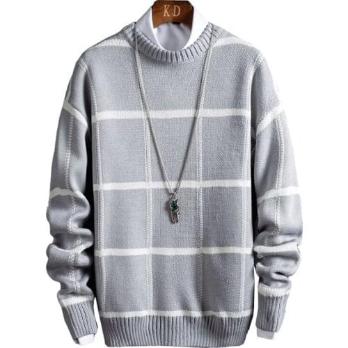 BALDAUREN Winter Youth Mens Harajuku Sweater Pullover Pure Color Wild Plus Velvet Turtleneck Sweater Fashion Mens Knitwear