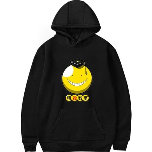 Anime Assassination Classroom Hoodie Men Hooded Sweatshirt Hip Hop Streetwear Sweatershirts Skateboard Male/Woman Funny Clothing