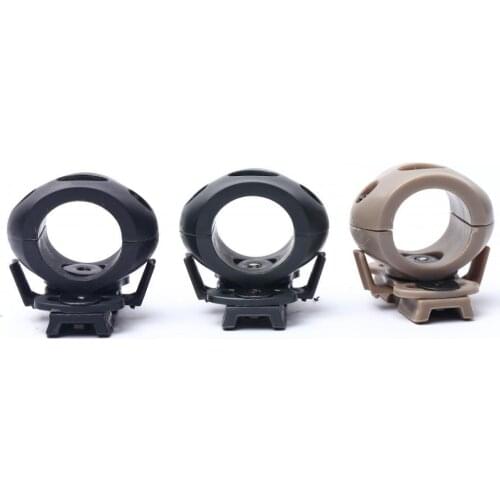 Outdoor Tactical Quick Release Flashlight Clamp Holder Mount for Fast Helmet