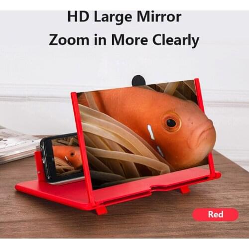 Newest Pull Typer Cell Phone Amplifier 3D Effect High Definition Large Screen with Desk Holder Magnifying Folding for Movie Game