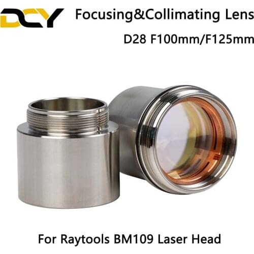 High Quality Fiber Laser Focusing/Collimating Lens D28 F100/125mm for BM109 Auto Focus Fiber Laser Cutting Head