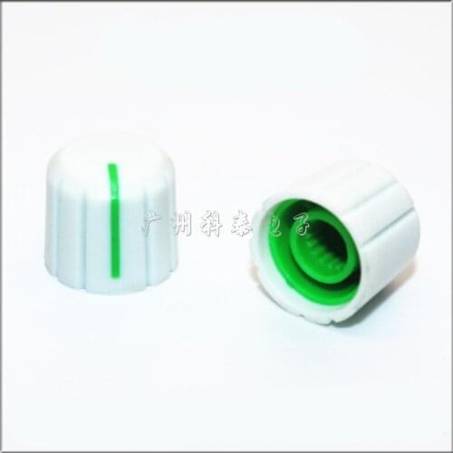 10 Pieces Diameter 15MM height 13.5MM Potentiometer Coding Adjustment Plastic Knob Cap Flower Shaft Inner Hole 6MM