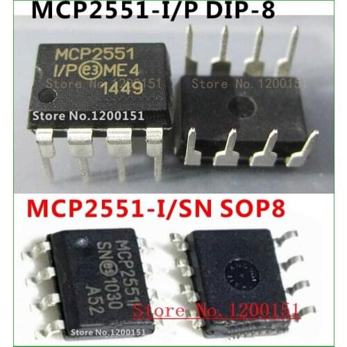 10pcs/lot MCP2551 MCP2551-I MCP2551-I/P DIP-8 MCP2551-I/SN SOP8