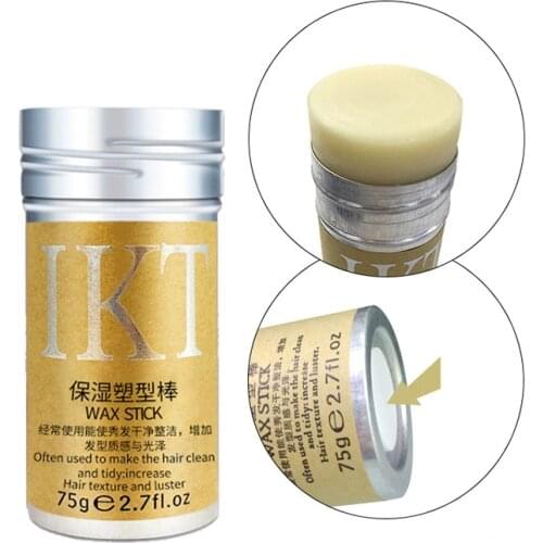 Hot Selling 75g Broken Hair Finishing Wax Stick Shaping Cream Fixing Bangs Not Greasy Pomade Stick Rapid Short Hair Style Tools
