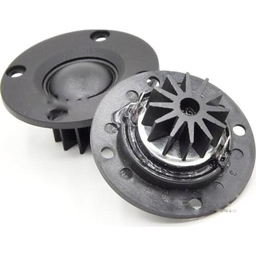 2pcs 6Ohm 6Ω 30W Dome Silk Film tweeter Speaker hifi treble With heatsink