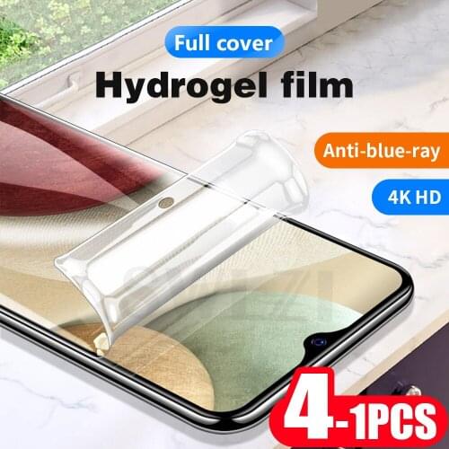 4-1Pcs soft full cover phone screen protector for Samsung galaxy A31 A32 A41 A42 A51 A52 A71 A71s A72 A91 hydrogel film
