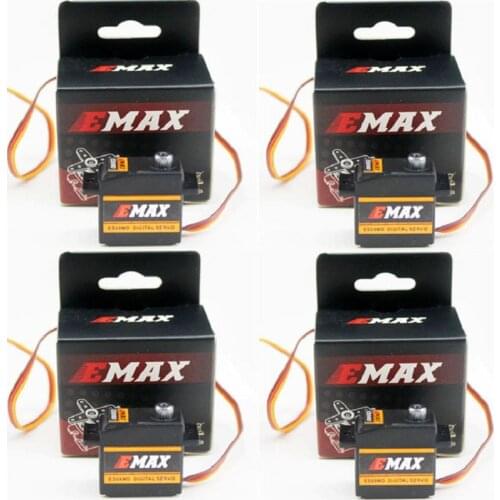 4set/lot EMAX ES09MD Dual-bearing Special Swash Metal Digital Servo For TREX Align 450 Helicopter(es08ma es08md es08a)