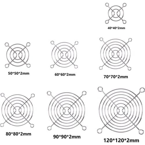 5Pcs Metal Mesh Finger Guard Protective Net Fan Grill 40mm 50mm 60mm 70mm 80mm 90mm 120mm Cooling Fan Finger Protection Cover