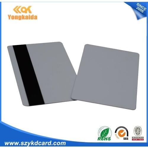 500pcs Blank White PVC Hico magnetic stripe card