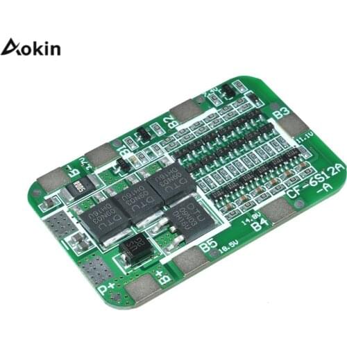 6S 15A 24V PCB BMS Protection Board For 6 Pack 18650 Li-ion Lithium Battery Cell Module diy kit Battery Cell Module