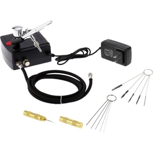 Dual Action Airbrush Compressor Kit paint spray gun sandblaster sandblast gun for Art car Cake Model Air Brush Nail Tool Set