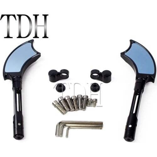 Motorbike Street Bike CNC Aluminum Rearview Mirror 8mm 10mm Side Mirrors for Honda CB1000R Yamaha Suzuki Kawasaki BMW