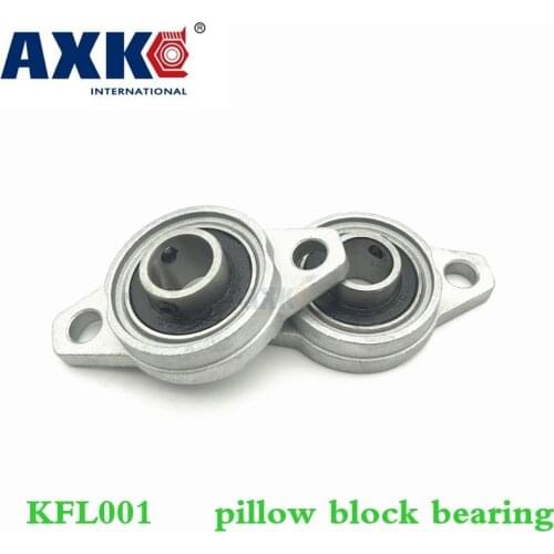 Axk Free Shipping 12mm Diameter Zinc Alloy Bearing Housing Kfl001 Fl001 K001 Flange Bearing With Pillow Block Bearing