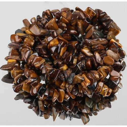 5-8mm Natural Irregular Gravel Beads Yellow Tiger Eye Stone Freeform Chips Beads For Jewelry Making DIY Bracelet Necklace 33